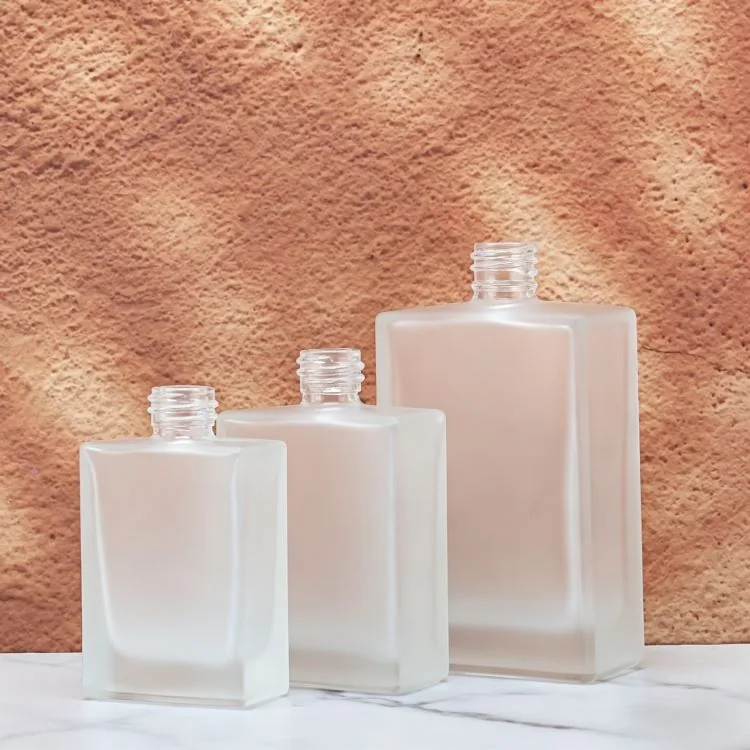 frosted glass bottle