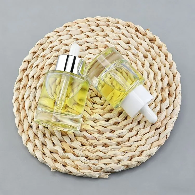 50ml clear glass bottle with dropper